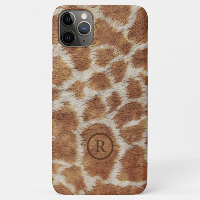 Brown spots tiger faux fur pattern Case-Mate iPhone case (Back)