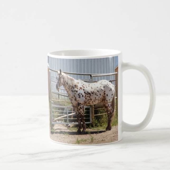 Brown spotted Appaloosa horse Coffee Mug (Right)