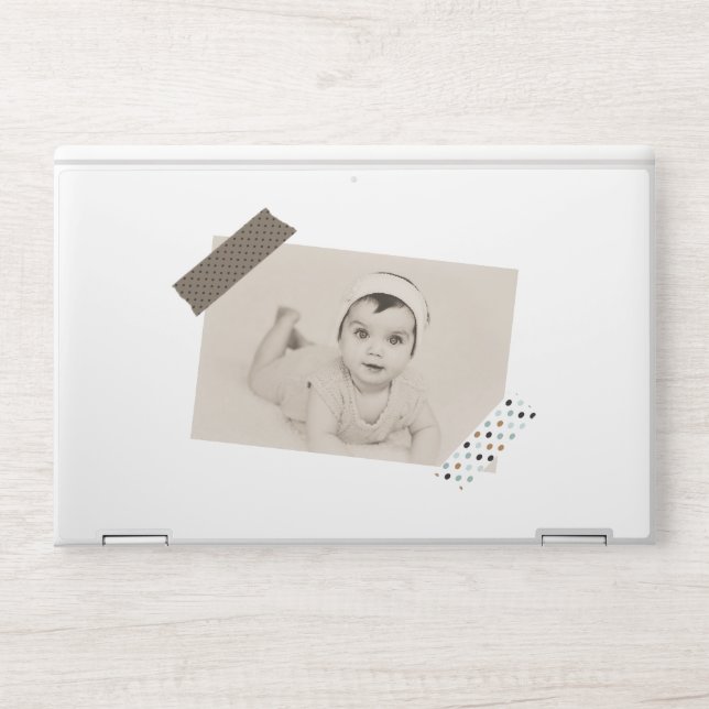 Brown Spotty Sticky Tape Photo Personalized HP Laptop Skin (Front)