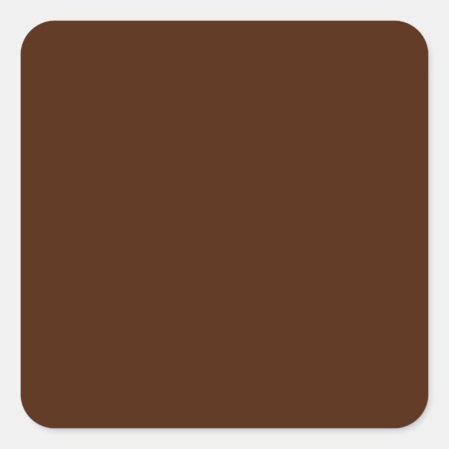 Brown  Square Sticker (Front)