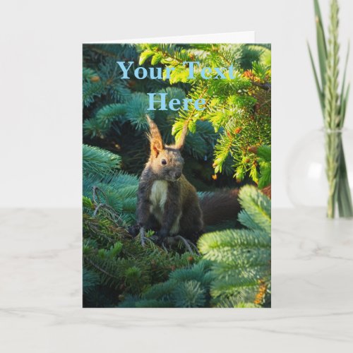 Brown Squirrel Card