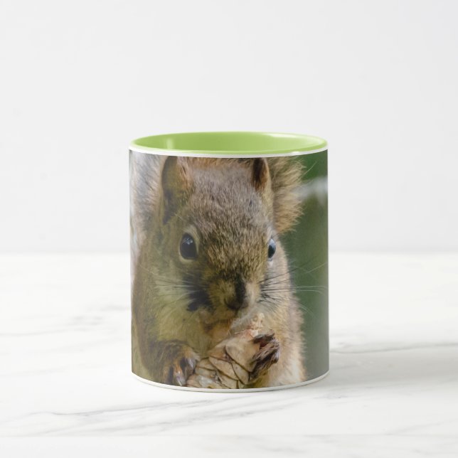 Brown Squirrel in Alberta – Woodland Wildlife Mug (Center)