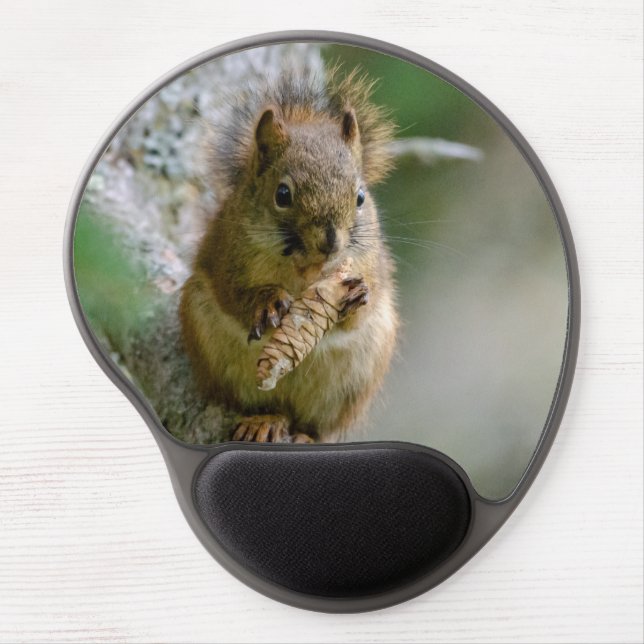 Brown Squirrel in Canadian Forest Gel Mouse Pad (Front)