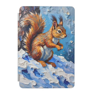 Brown Squirrel in the Snow iPad Mini Cover