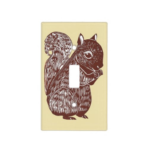 Brown Squirrel Light Switch Cover