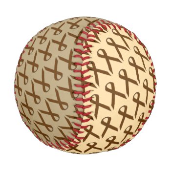 Brown Standard Ribbon By Kenneth Yoncich Baseball by KennethYoncich at Zazzle