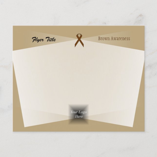 Brown Standard Ribbon by Kenneth Yoncich Flyer (Front)