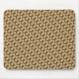 Brown Standard Ribbon by Kenneth Yoncich Mouse Pad