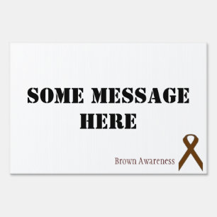 Brown Standard Ribbon by Kenneth Yoncich Sign