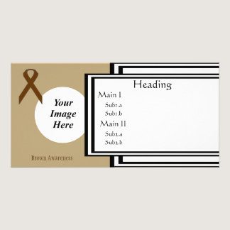 Brown Standard Ribbon Template by Kenneth Yoncich