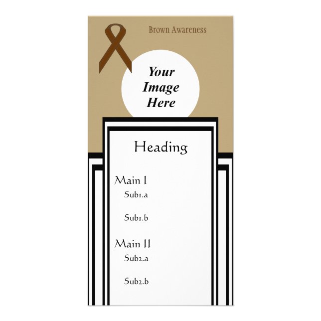 Brown Standard Ribbon Template by Kenneth Yoncich (Front)