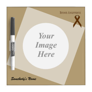 Brown Standard Ribbon Template by Kenneth Yoncich Dry-Erase Board