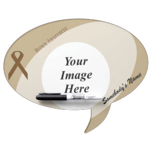 Brown Standard Ribbon Template by Kenneth Yoncich Dry-Erase Board