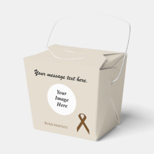 Brown Standard Ribbon Template by Kenneth Yoncich Favor Boxes
