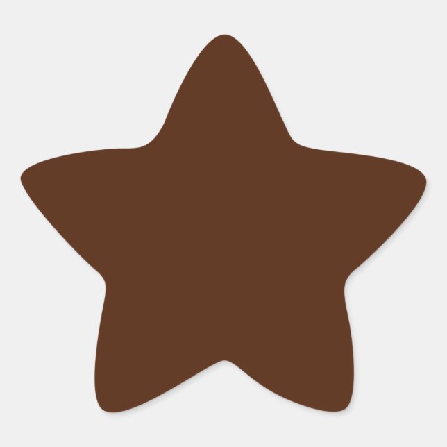 Brown  Star Sticker (Front)