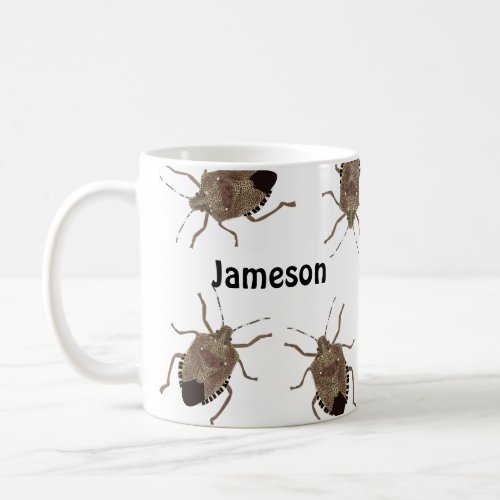 Brown Stink Bugs Funny Creepy Personalized Coffee Mug