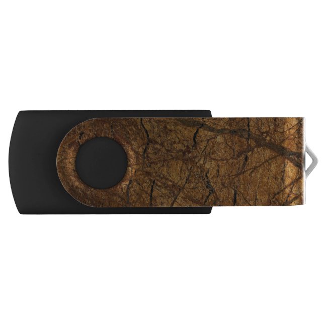 Brown Stone Pattern Flash Drive (Front)