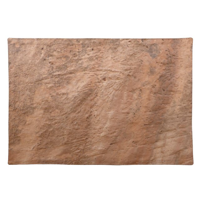  Brown stone Rock natural  Cloth Placemat (Front)