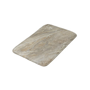 Brown stone texture bath mat