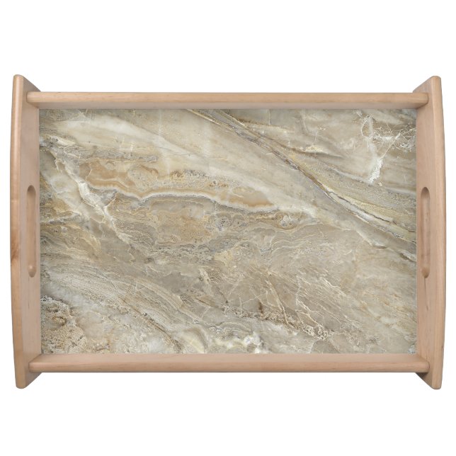 Brown stone texture  serving tray (Front)