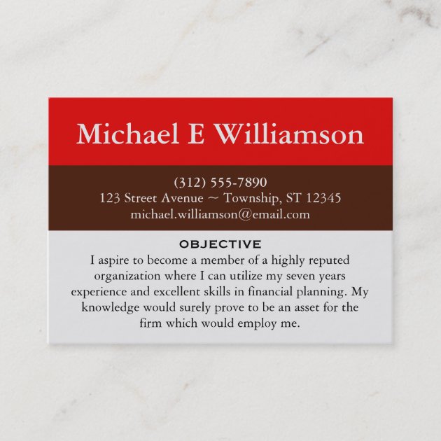 Brown Stripe Red RESUME Business - Brown Stripe Red Resume Business Cards R40195d88cebd4d46b5a6af91dbcd33b3 Tcvup 630 