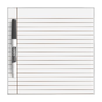 Brown Striped Lines  Brown Line Writing Note Dry Erase Board by myMegaStore at Zazzle