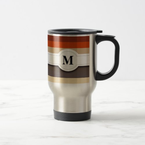 Brown striped pattern Mug