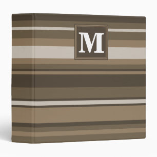 Brown stripes binder