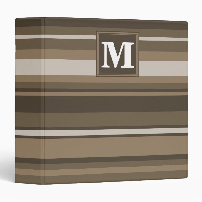 Brown stripes binder (Front/Spine)