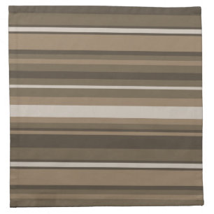 Brown stripes cloth napkin