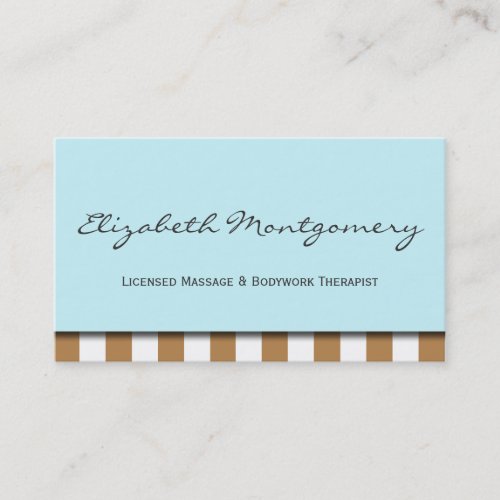 Brown Stripes Modern Appointment Business Card