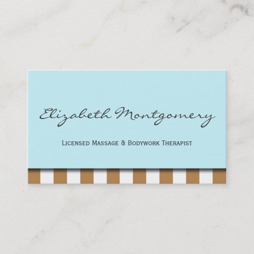 Customizable Brown Stripes Modern Appointment Business Card