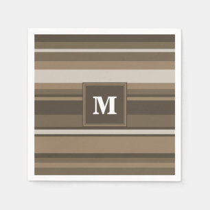 Brown stripes napkins