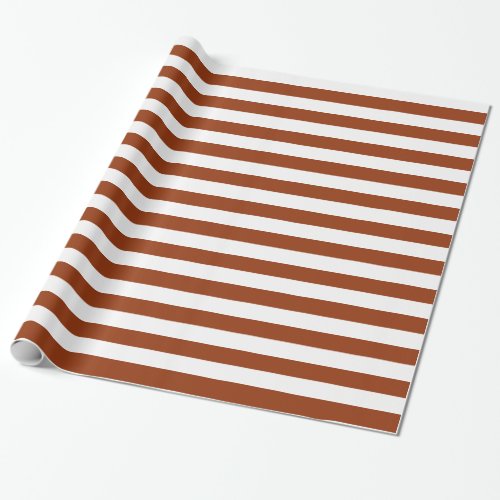 Brown Stripes on custom Color Wrapping Paper