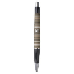 Brown stripes pen