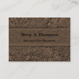 Brown Stucco Texture Business Card