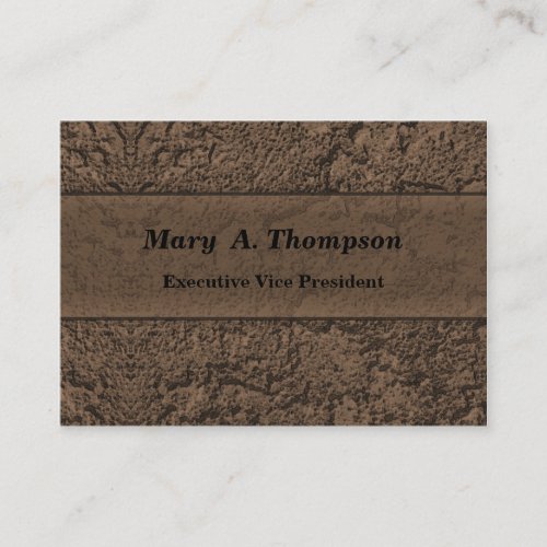 Brown Stucco Texture Business Card