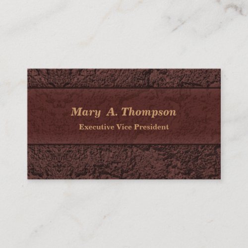 Brown Stucco Texture Business Card