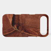 Brown Suede With Strap And Buckle Case-Mate iPhone Case (Back (Horizontal))