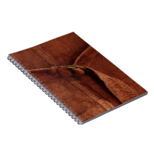 Brown Suede With Strap And Buckle Notebook