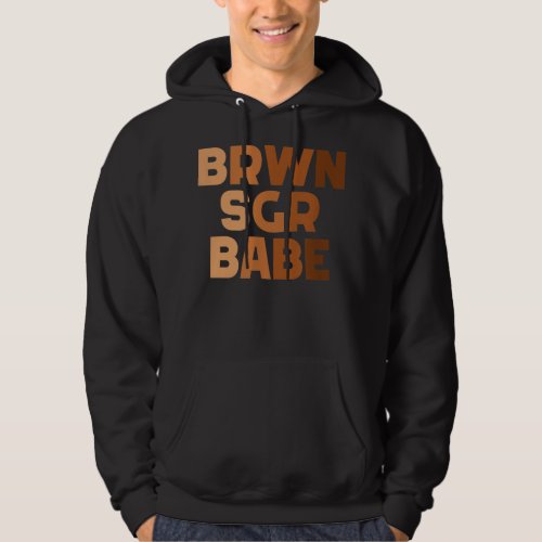 Brown Sugar Babe Retro Proud Black African America Hoodie