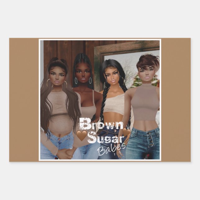 Brown Sugar Babes Gift Wrap 2 (Front)