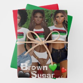 Brown Sugar Babes Gift Wrap 5