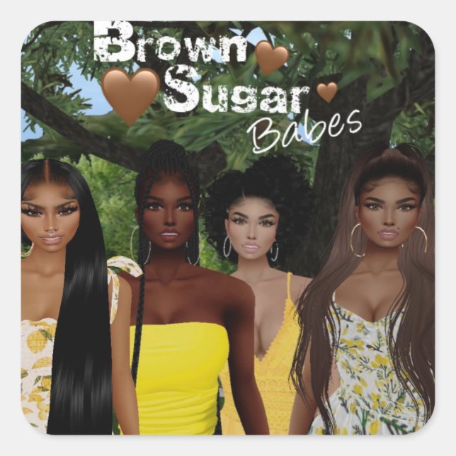 Brown Sugar Babes Stickers 6 (Front)