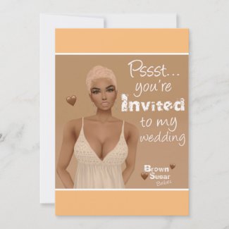 Brown Sugar Babes Wedding Invite 1