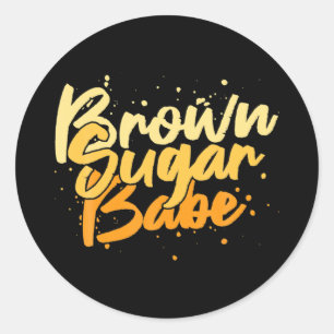 brown sugar girl juneteenth freedom day 1865 classic round sticker