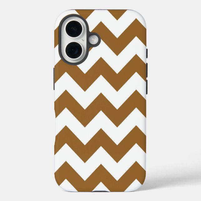 Brown Sugar Neutral Chevrons Case-Mate iPhone Case (Back)