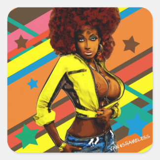 Brown Sugar Square Sticker