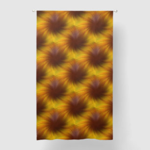 Brown Swirl Abstract Pattern Blackout Curtains