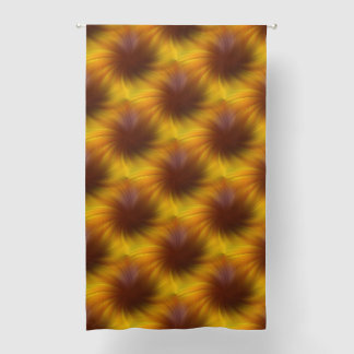 Brown Swirl Abstract Pattern Blackout Curtains
